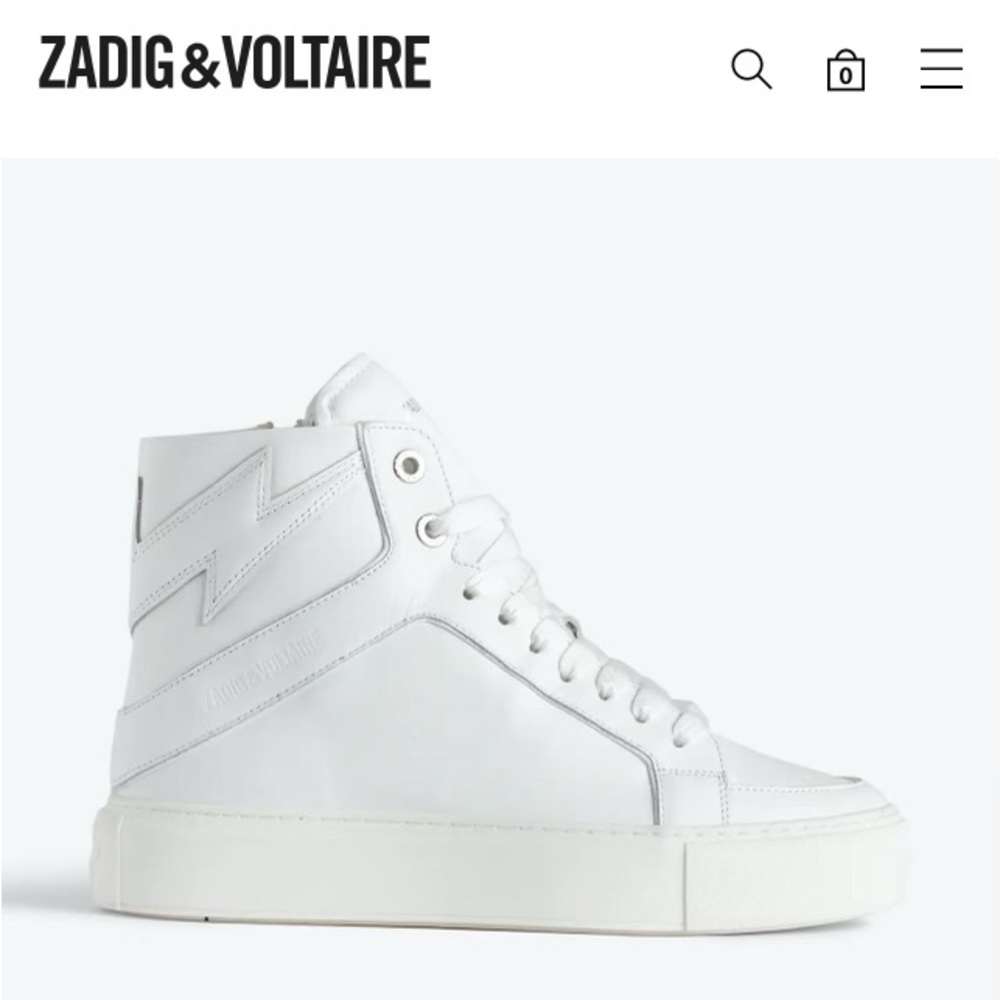 ZADIG AND VOLTAIRE HIGHTOP SNEAKERS